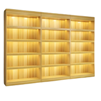 Étagère de présentation de cosmétiques, armoire de présentation de produits pour salon de beauté, étagère de rangement, vitrine sur pied multi-niveaux avec éclairage