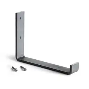 Customized J shaped shelf support bracket metal bracket floating shelves brackets