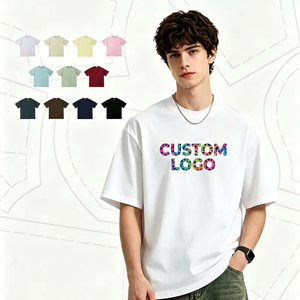 T-shirt Unisex Casual in Puro Cotone Pettinato a Maniche Corte, Collo Tondo, Vestibilità Ampia, Tinta Unita 260g, con Logo Personalizzato per Adulti, Estiva - Product Image 1