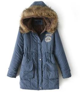 Áo khoác nỉ dày dặn có mũ trùm đầu bằng lông giả mùa đông của Walson dành cho nữ - Product Image 4