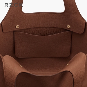 Sac fourre-tout de bureau souple et structuré pour <span class=keywords><strong>femme</strong></span>, en cuir microfibre avec organiseur intérieur interchangeable et pochette de rangement - Product Image 4