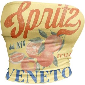 FOXA – haut tube graphique pour femmes, imprimé Spritz Veneto, sans bretelles, bandeau, crop top, streetwear d'été Y2K - Product Image 1