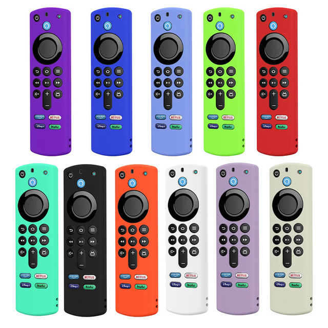 For Alexa Voice Remote 3rd Gen Remote Control Case Anti-scratch Silicone Tv Controller Protective Cover