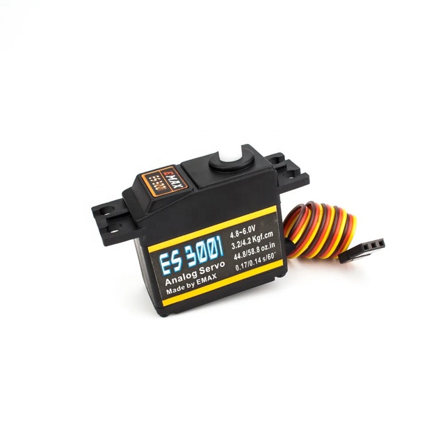 EMAX Official ES3001 43G Steering Servo Motor Plastic Robot Servo Drive for RC Helicopter Boat Airplane