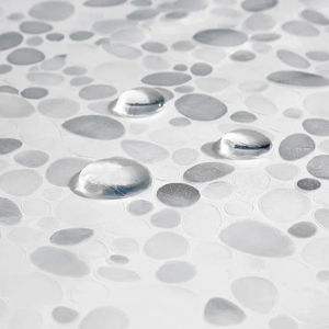 Bathroom <strong>Shower</strong> <strong>Curtain</strong> Transparent <strong>Lining</strong> Waterproof Bathtub Bathing Cover PEVA Mildew Proof Cobblestone Hooks - Product Image 3