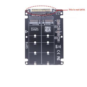 NGFF <span class=keywords><strong>M</strong></span>.2/NVMe zu U.2 Dual SSD Adapter karte SFF-8639 Konverter Lager verfügbar - Product Image 2