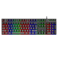 Clavier de jeu filaire Umila RGB rétroéclairé, disposition US, design élégant pour les joueurs, garantie 12 mois, vente en gros d'usine