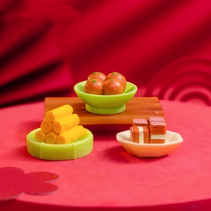 Micro Paesaggio Fai-da-Te <span class=keywords><strong>per</strong></span> Decorazione da Scrivania, Divertente Simulazione della Cena di <span class=keywords><strong>Capodanno</strong></span> Cinese, Ornamenti in Resina Miniatura - Product Image 4