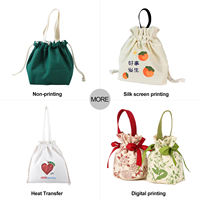 Sac fourre-tout à cordon personnalisé avec logo imprimé, réutilisable en coton, pour courses, voyages, plage, emballage cadeau, vente au détail