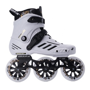 YSMLE Patins à Roues Alignées Hautes Performances Adultes Patins à Roues Alignées Professionnels de Fitness à 3 Roues Patins Freestyle - Product Image 1