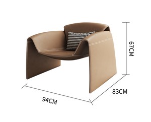 Sofá Individual Moderno de Lujo Ligero con Forma de Cangrejo, Sillón Creativo de Ocio para Sala de Estar, Hotel, Dormitorio, Balcón, Muebles para el Hogar - Product Image 6