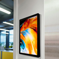 Póster publicitario LCD de 43 ", pantalla Digital para interiores, pantalla de señalización Digital moderna montada en la pared con parte posterior plana delgada