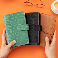 Hardcover A5 Kulit Buaya Perencana Notebook Jurnal A6 Buaya Cincin Binder