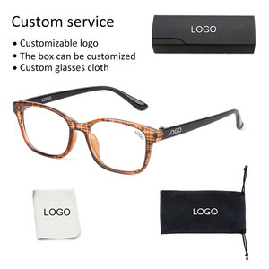 Thời trang PC kính để đọc Độ phóng đại Nhựa Unisex Khung đầy màu sắc chống hình chữ nhật màu xanh Kính đọc sách - Product Image 5