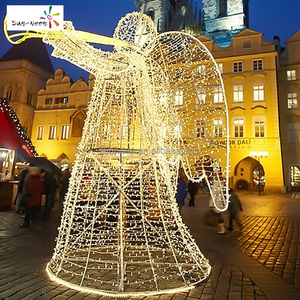 Grande décoration de Noël extérieure 2027, ange lumineux pour jardin - Product Image 5