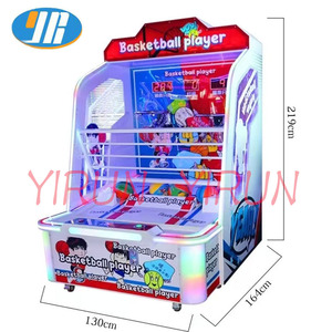 Máquina de juego de aro de tiro de baloncesto plegable YIRUN, Arcade que funciona con monedas, idioma inglés para centros de juego - Product Image 6