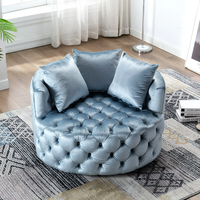 Chaise de canapé simple inclinable en Offre Spéciale chaise longue pivotante en acier inoxydable pour chambre d'hôtel à domicile ou bar