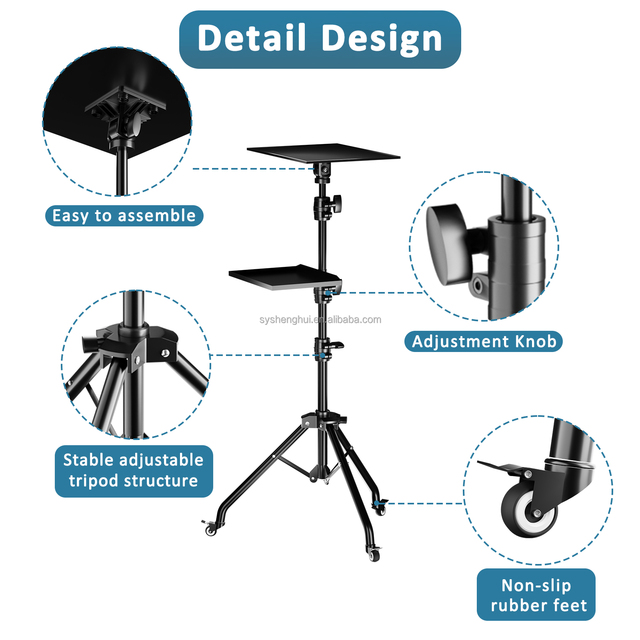 Professional Adjustable Metal Laptop Projector Photography Tripod Stand
