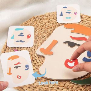 I bambini che cambiano il viso di emozione fanno i volti fai da te descrivono i sentimenti giocattoli educativi per bambini - Product Image 2