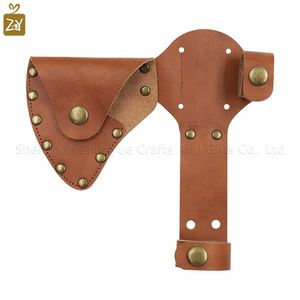 Funda de Cuero Genuino para Hacha, Funda Resistente con Cierre Metálico a Presión, Funda para Herramientas de Jardinería - Product Image 2