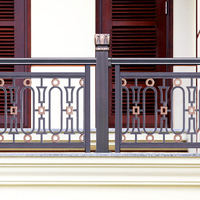 Rampe de balcon en aluminium au design moderne de haute qualité avec marche carrée Fournisseurs de gros Rampe d'extérieur pour escalier