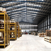 Bâtiment industriel préfabriqué en métal, entrepôt à plusieurs travées, atelier à ossature métallique, usines de grande envergure conçues sur mesure