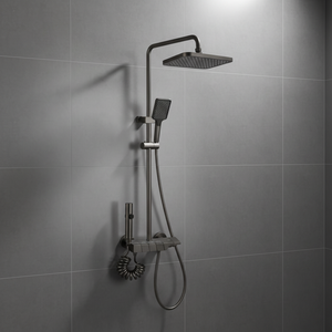 Set Doccia Cromato per Bagno con Quattro Funzioni, Miscelatore Doccia a Pioggia, <span class=keywords><strong>Rubinetteria</strong></span> Grigia con Set <span class=keywords><strong>Bidet</strong></span> - Product Image 4