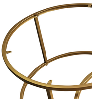 Cadre de table à thé rond en métal moderne 2022, pieds de table de type rond de taille simple pour le salon, combinaison de marbre et de ménage