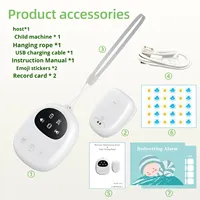 Alarm Mengompol Anti Air untuk Bayi, Balita, dan Lansia dengan Getaran, Nada Dering Berkedip, Layar OLED, Pintar, dan Dapat Diisi Ulang