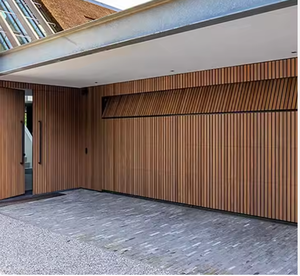 Porte de <span class=keywords><strong>garage</strong></span> coulissante motorisée isolée améliorée avec grille en alliage d'aluminium et télécommande, fabriquée en Chine - Product Image 4