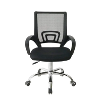 Chaise de bureau à domicile personnalisée au design moderne avec dossier en maille Roue en acier à cinq mâchoires Rotation et hauteur réglable Mobilier de maison