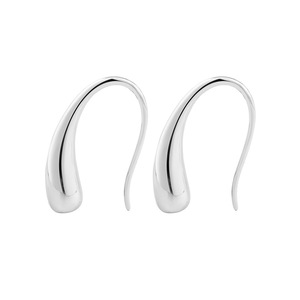 Drop Earrings Teardrop Shape <b>Titanium</b> Steel Minimalist Geometric Women's Fashion Jewelry - Product Image 5