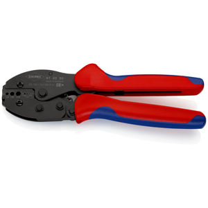คีมย้ำสายไฟ KNIPEX 97 52 50 SB PreciForce ด้ามจับหลายชิ้นส่วนเคลือบเงา 220 มม. - Product Image 1