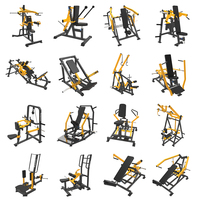 Equipo de gimnasio comercial, máquina de fila de polea baja de remo lateral, prensa de pecho, Material de acero, equipo de Fitness cargado, ejercicio de espalda