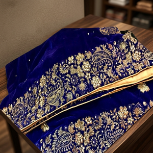 The Most Ladies <b>Embroidered</b> Velvet <b>Shawls</b> / Pakistani Velvet <b>Shawls</b> - Product Image 3