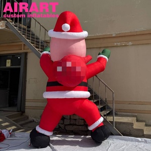 Cute Inflatable Santa Claus, <strong>Climbing</strong> Inflatable Santa Claus Mascot for Display - Product Image 5