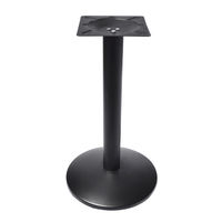Pied de table rond en métal noir, socle de meuble, résistant à la rouille, pour table de restaurant
