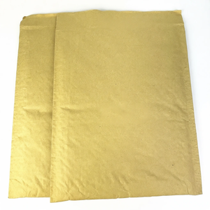 Sac d'expédition en papier kraft imprimable avec logo personnalisé, sac d'expédition en papier kraft jaune écologique et biodégradable, emballage pour vêtements - Product Image 1