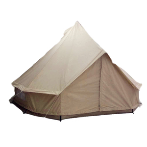 Tenda Glamping di Lusso 3M Impermeabile e Ignifuga Tipo con Rinforzo Dritto Tenda a Campana in Tela per Hotel e Avventure all'Aperto - Product Image 5