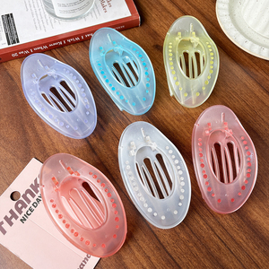 AIOTNL - Pinza <span class=keywords><strong>de</strong></span> Pelo Grande <span class=keywords><strong>de</strong></span> Alta Gama, Hecha a Mano, con Lazo <span class=keywords><strong>para</strong></span> la Parte Trasera <span class=keywords><strong>de</strong></span> la Cabeza, Pinza <span class=keywords><strong>de</strong></span> Pelo Tipo Tiburón, Accesorio <span class=keywords><strong>para</strong></span> el Cabello - Product Image 4