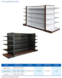 Espositore per Gondola al dettaglio su due lati resistente per <span class=keywords><strong>la</strong></span> <span class=keywords><strong>spesa</strong></span> di alimentari dei grandi magazzini del supermercato metallizzato - Product Image 6