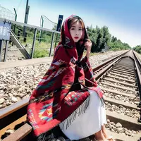 Tecai Fashion Design Fabriek Goedkope Plaid Alpaca Merino Wol Tartan Sjaal