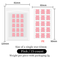 Patchs Hydrocolloïdes Anti-Acné en Forme d'Ours et de Papillon – Traitement Localisé, Multicolores, Imperméables pour l'Acné