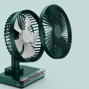 7200mah Rechargeable Battery Standing <strong>Desk</strong> <strong>Clock</strong> <strong>Fan</strong> Table Portable Mini <strong>Usb</strong> Time <strong>LED</strong> <strong>Fan</strong> - Product Image 3