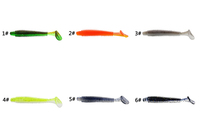 NOUVEAU Leurre de pêche vers 5cm 6cm 7cm, simulation de poisson à queue en T, appât de pêche à vis, leurre oscillant pour la pêche à la truite