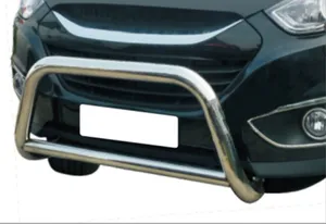 Nuevo protector de parachoques delantero de barra de empuje de acero con luces LED para Hilux - Product Image 3