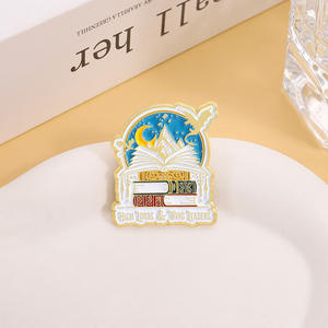 Exquisitos Accesorios de Vestir Versátiles en Libros de Conocimiento, Collares, Broches, <span class=keywords><strong>Pasatiempos</strong></span> de Lectura, Insignias Metálicas y Pines - Product Image 2