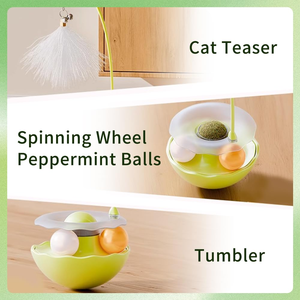 <b>Interactive</b> IQ Treat 360 Turning Pet Dog <b>Cat</b> <b>Interactive</b> <b>Toy</b> and Food Leaking Feeder - Product Image 3