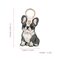 Porte-clés Lumineux Personnalisable UV pour Poils de Chien, Pendentif Souvenir pour Animaux de Compagnie avec Photo, Sac de Rangement pour Poils d'Animaux, Vente en Gros