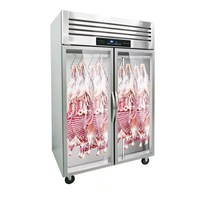 Meilleures ventes : Vitrine réfrigérée commerciale à température unique pour viande suspendue, congélateur et présentoir de produits frais